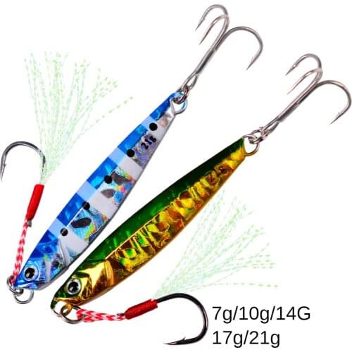 Multi-specification New 5-color Luminous Long Shot Metal Lure Bionic Fake Lure Submerged Fishing Lure Fishing Accessories