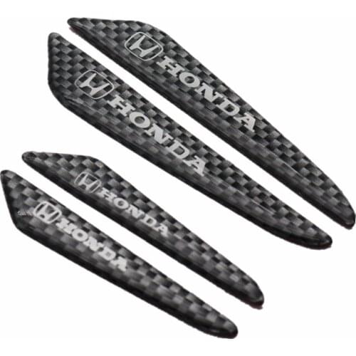 4PCS Car styling Carbon fiber tape Door Side Edge Protective Sticker for honda accord vezel onsight civic FIT auto