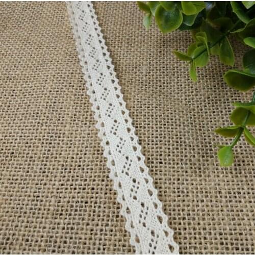 New arrival 10yards top quality 0.7inch Width 100% cotton lace trims bilateral symmetry home decorative material Z532