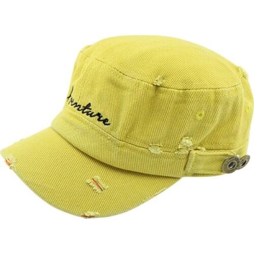 New Childrens Fashion Household Hats Kids Spring And Summer Leisure Wild Alphabet Military Patchwork Cap Flat Cap