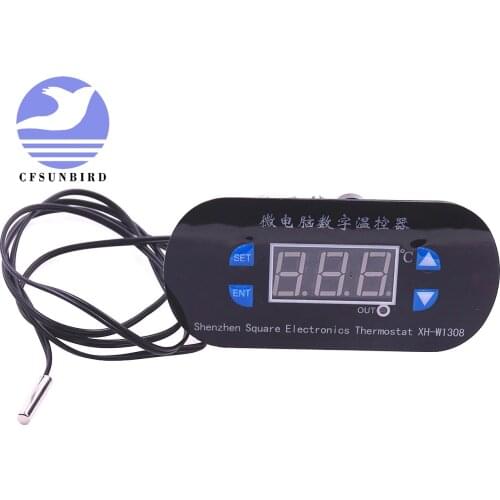 New AC 12V 10A Digital Led Temperature Controller Thermostat Cool/Heat Switch
