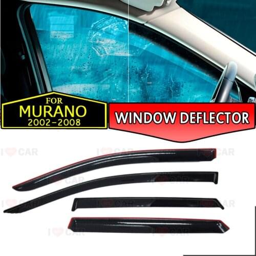 Window deflector for Nissan Murano 2002-2008 car window deflector wind guard vent sun rain visor cover car decor