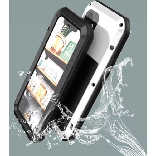 Original Love Mei 360 Armor Heavy Duty Metal Tank Protection Case for iPhone 12 mini 11 Pro X Xs Max XR 6 6s 7 8 Plus SE 5 5s 5C