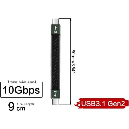 PD 60W Thunderbolt 3 cable Certified 40Gbps Type C to C USB Fast USBC with Emark H05A