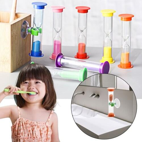 3 Minute Colorful Sucker Hourglass Sandglass Sand Clock Timers Sand Timer Shower Timer Tooth Brushing Play Timer Children