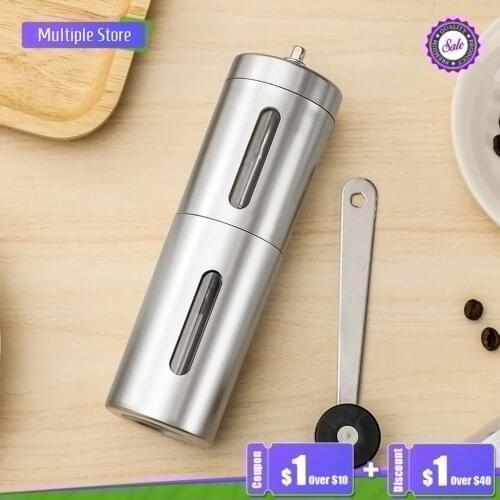 Stainless Steel Portable Handheld Coffee Grinder Professional Manual Grinder Mini Hand Handmade Bean Burr Mill Kitchen Tool