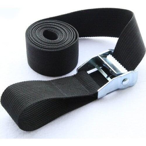 6M*25mm Black Tie Down Strap Strong Ratchet Belt Luggage Strap Bag Cargo Lashing With Metal Buckle For Motorcycle Bike Outdoor