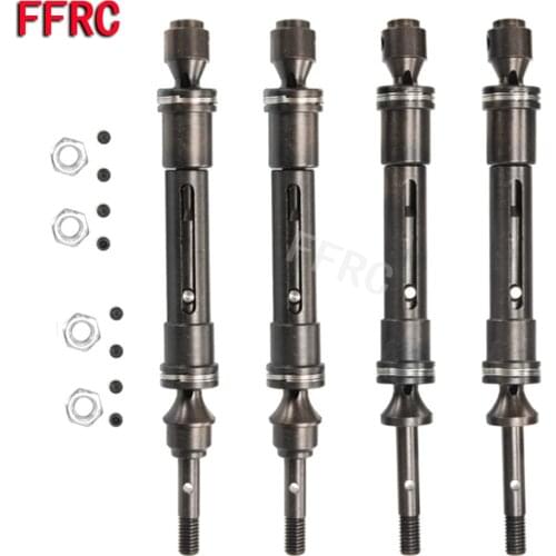Traxxas Slash 4X4 NEW CVD Steel Front & Rear Drive Shaft Assembly Heavy Duty for 1/10 , Slash, Rustler VXL, Stampede 4X4 VXL Car