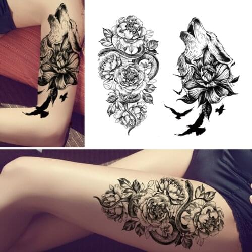Flowers Festival Temporary Tattoo for Women Makeup Fake Tattoo Waterproof Temporary Tattoos Body Transfer False Tattoo