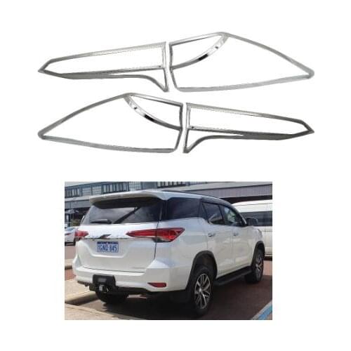 High quality ABS plating For Toyota Fortuner 2015 2016 2017 2018 AN160 taillights taillights decorative box taillights sequins