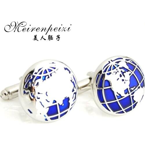 World Map Cufflinks Globe Cuff Links Map Cuff Links Accessories Gift for Traveler Wedding Cuff Links for Groom Groomsmen