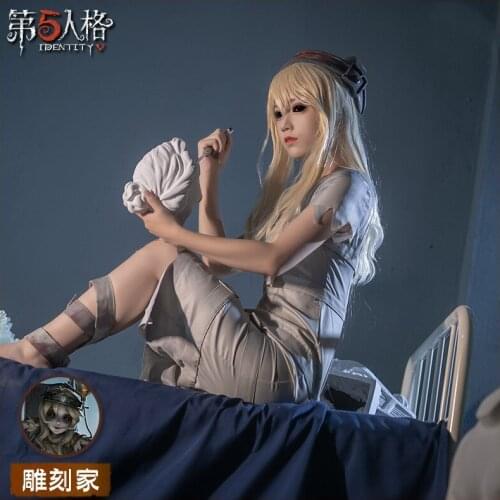 Anime Hot Game Identity V Regulator Sculptor Galatea Cosplay Costume Women Fancy Dress Halloween Carnival Uniforms Set