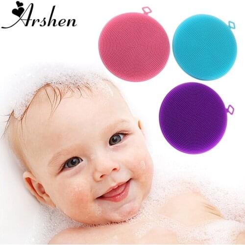Arshen 1pcs Soft Silicone Massage Scrub Gloves For Peeling Body Bath Brush Exfoliating Gloves Footbrush for the Bath Body Brush