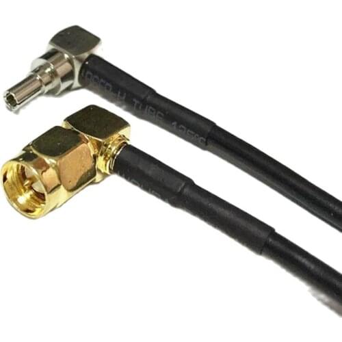 1PC New SMA Male Plug Right Angle Switch CRC9 Straight/Right Angle Connector RG174 Cable 20CM/30CM/50CM/100CM Adapter Wholesale