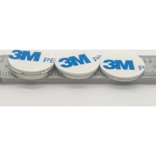 10PCS/LOT Disc Magnet 18*1 18*2 18*3 Belt With 3M Self - Adhesive N35 NdFeB MAGNET 18x1 18x2 18x3 Neodymium Refrigerator Magnets