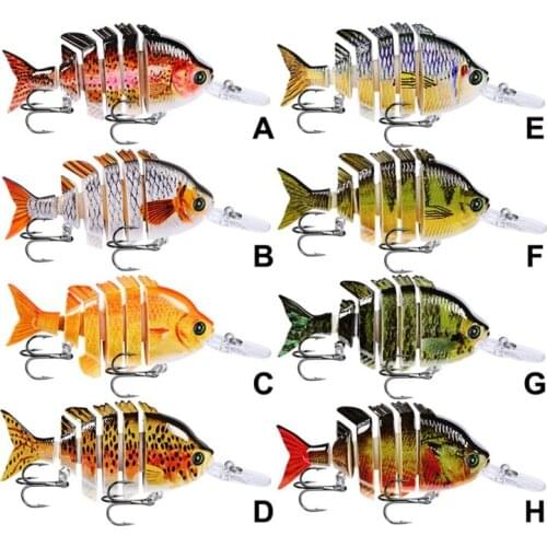 10cm/14g Premium 6 Sections Swimbait Lures Fishing Tackle Sinking Wobblers Fishing Lures Sectioned Swimbait