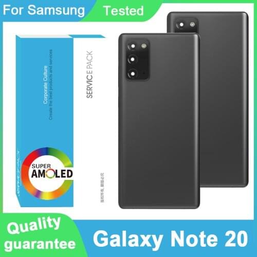 100% New For Samsung Galaxy Note 20 Note20 Battery Back Cover Door Housing Camera Glass Lens Frame Repair Parts