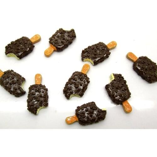 20Pcs Coffee Ice Cream Resin Decoration Crafts Flatback Cabochon Scrapbooking Fit Phone Embellishments Beads Diy Accessories