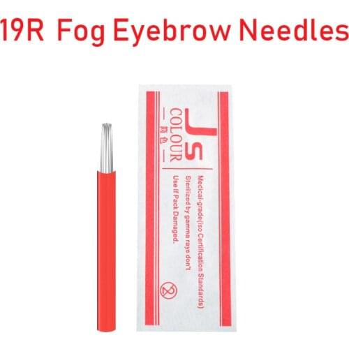 20pcs 19 Round Needles For Manual Pen Semi Permanent Makeup Manual Fog Pen Needle R19 Microblading Fog Eyebrow Tattoo Pen Blades