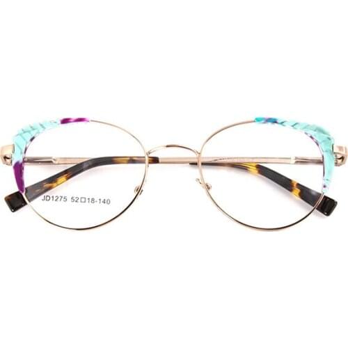 2020 New Style Trend of Europe And America Panel&Metal Glasses Fully Framework Accessories Glasses