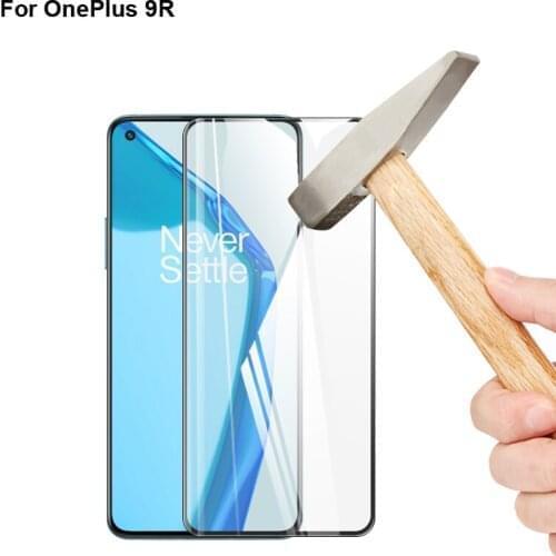 1pc 9H Full Cover Screen Protector glass For One Plus 9R Full Coverage Protective Tempered Glass For OnePlus 9 R Oneplus9R