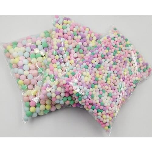 500-2000pcs Mini Fluffy Pompom 8-30mm Mixed Color Soft Pom Pom Plush Balls Pompon for Wedding Home Decoration DIY Toys Craft