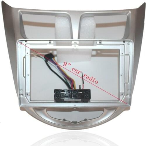 2 din Car radio Center Stereo Audio Radio DVD GPS Plate Panel Frame Fascia For Hyundai Accent Solaris Verna i25 2011-15 Dash Kit
