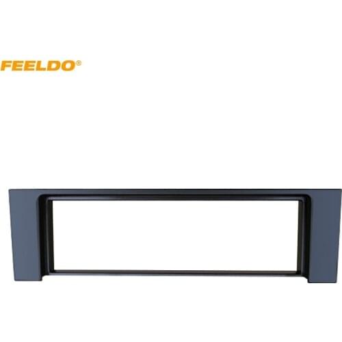 FEELDO Car 1Din Stereo Radio Panel Fascia Frame Adapter For AUDI A4 (B6) 2000-2006 Interior Plate Dashboard Bezel Frame Trim