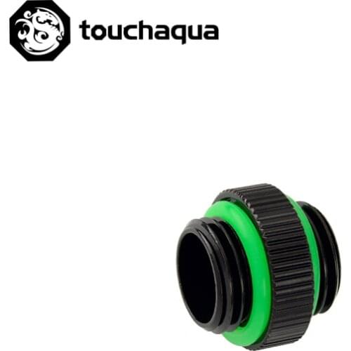 Bitspower Touchaqua Mini Male To Male Dual G1/4" Extender Water Cooling Build Fittings Nipple Black ,Silver,TA-F42