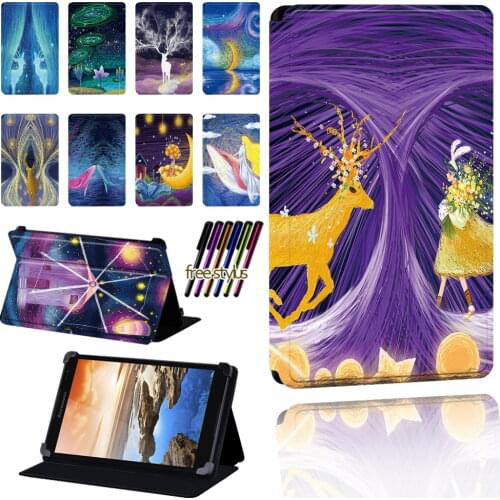 Case for Lenovo Tab 7" / 8" / 10" Thinkpad Tablet Paint Pattern Scratch Resistant Foldable Lightweight Protective Case Shell