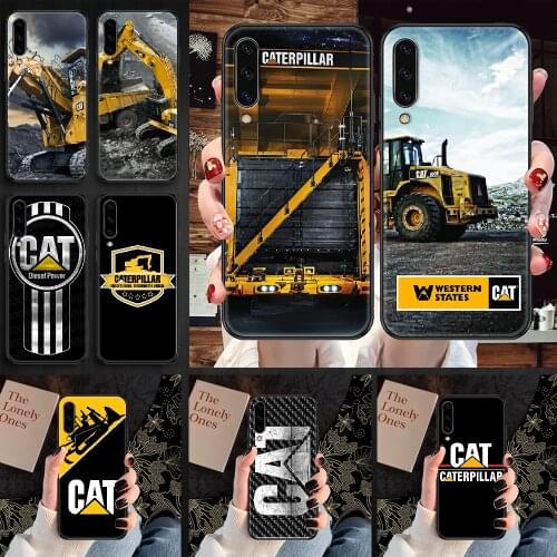 Excavator caterpillars Phone case For Samsung Galaxy A 3 5 7 8 10 20 21 30 40 50 51 70 71 E S 2016 2018 4G black art funda