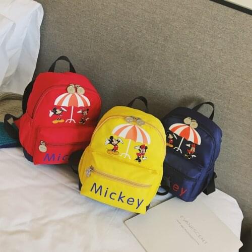 Disney childrens school bag anti-lost rope baby shoulder bag kindergarten primary school early childhood boys girls backpack