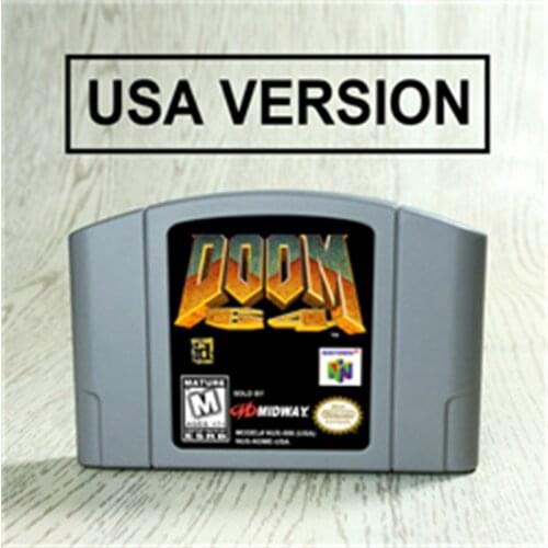 Doom 64 For 64 Bit Game Cartridge USA Version NTSC Format