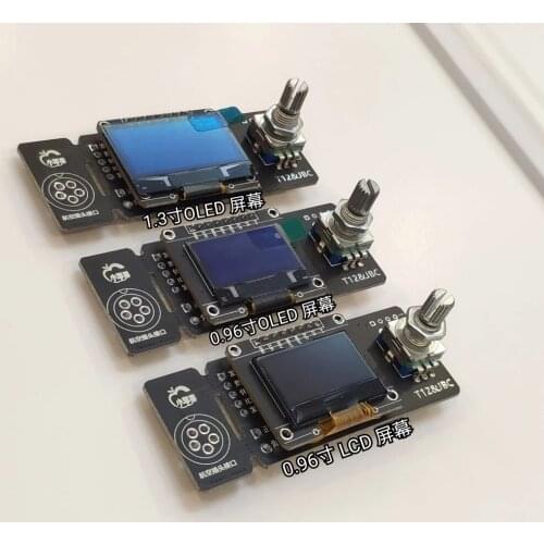 English OLED Screen T12/Jbc245/210/936 Electric Soldering Iron Control Board High Power Constant Temperature Digital Display LCD