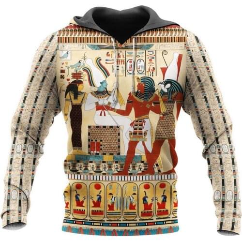 Ancient Egypt Tattoo 3D All Over Printed Hoodie For Men And Women Casual Vintage Streetwear Pullover Casual Funny Hoodies A-515