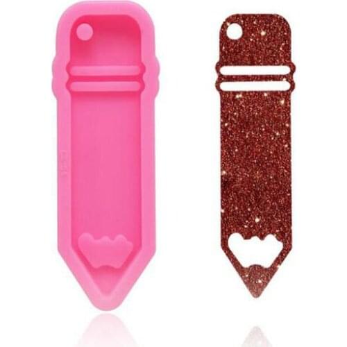 DIY Pencil Keychain Decor Silicone Mold Jewelry Fillings Accessory Charms Handmade Epoxy Resin Cabochon Cake Baking Mould Craft