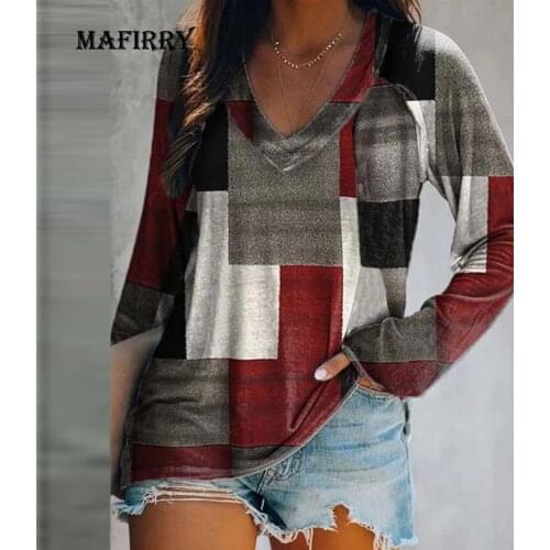 Блузки в клетку MAFIRRY China At AliExpress