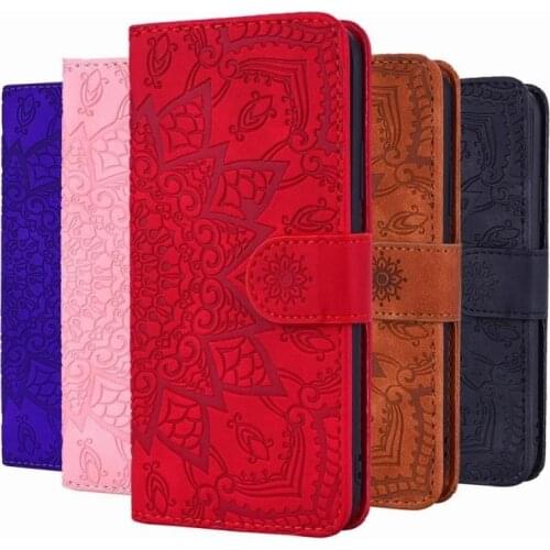 Mandala Pattern Flip Case For iPhone 12 Mini 11 Pro XR XS Max X 6 6S 7 8 Plus 5S SE SE 2020 Leather Card Slot Stand Wallet Cover