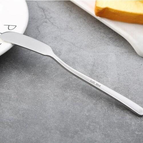 Stainless Steel Butter Knife Multi Purpose Stainless Steel Butter Knife Jam Butter Cake Spatula Home Kitchen Supplies LX4321