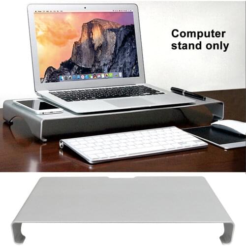Universal Aluminum Alloy Keyboard Storage Heightening Computer Accessory Screen Riser Anti Slip Desktop Organizer Monitor Stand
