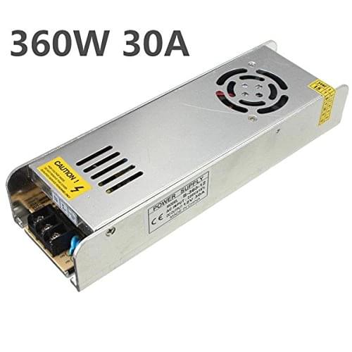 AC110V/220V converters DC 12V 30A 360W led adapter Switching Switch Power Supply for LED Strip rigid bar