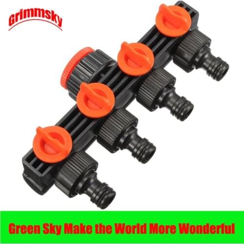 Garden irrigation female thread 1/2"3/4"1''faucet 4 way garden splitter