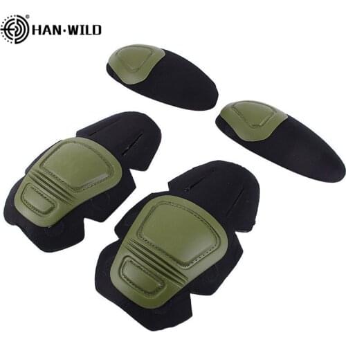 Tactical Knee&Elbow Protector Pad for Paintball Airsoft Combat Uniform Military Suit 2 Knee Pads&2 Elbow Pads Just for Frog Suit