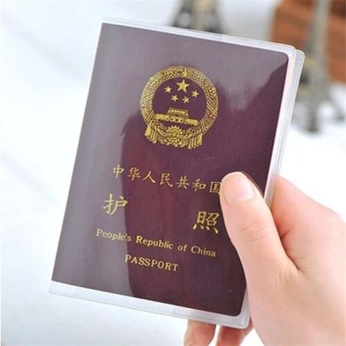 Waterproof Travel Dirt Passport Holder Cover Wallet Transparent PVC ID Card Holders Business Credit Card Holder Case Pouch