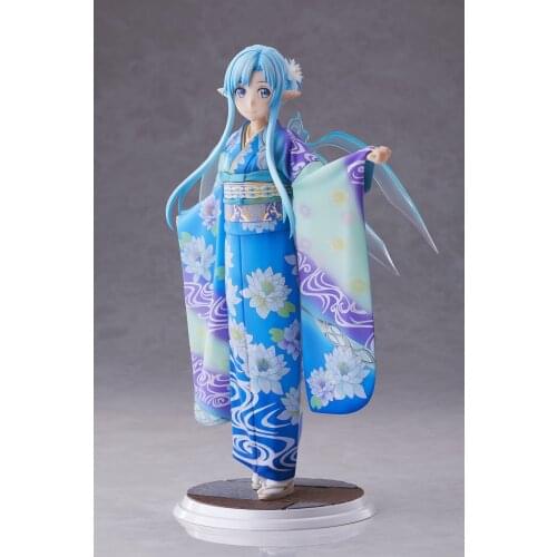 2021 Japanese original anime figure Sword Art Online Yuuki Asuna kimono ver action figure collectible model toys for boys