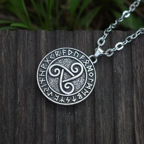 12pcs Celtics Trinity Knot Pendant Good Luck Irish jewelry Pagan Witch Necklace for Women MeN