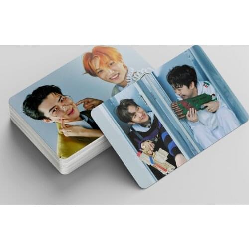 55pcs/set Kpop EXO Poster Lomo Card Photocard HD Photo Print Album Photocard Collection of Homemade DIY Card Sets for Fans Gifts