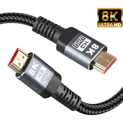 8K HDMI Cable 60Hz 48Gbps Version 2.1 120hz 4K HDMI Audio Laptop Cable Adapter For Computer UHD FHD 3D PS5 PS4 Xiaomi Apple TV