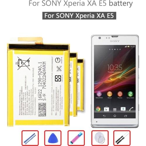 Phone Battery LIS1618ERPC For Sony Xperia E5 Xperia XA F3113 F3112 F3116 F3115 F3311 F3313 2300mAh Free Tools