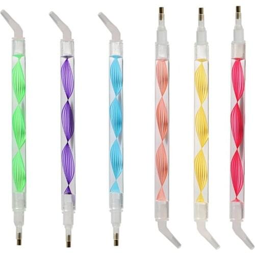 Diamond Painting Drill Pen Point Drill Pens Angled Tip with 3 6 9 Placer tips for 5D Painting with Diamonds Accessories